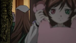 Rating: Safe Score: 0 Tags: 2girls blurry blurry_foreground brown_hair depth_of_field hat holding image long_hair multiple_girls red_eyes short_hair solo souseiseki suiseiseki User: admin