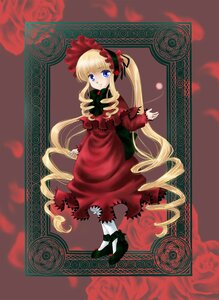 Rating: Safe Score: 0 Tags: 1girl blonde_hair blue_eyes bonnet bow dress drill_hair flower full_body image long_hair long_sleeves looking_at_viewer pantyhose petals red_dress rose shinku shoes solo standing twintails very_long_hair User: admin
