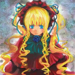 Rating: Safe Score: 0 Tags: 1girl bangs blonde_hair blue_eyes blue_rose bonnet bow bowtie dress flower frills green_bow image long_hair long_sleeves looking_at_viewer rose shinku sidelocks solo User: admin