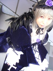 Rating: Safe Score: 0 Tags: 1girl blue_rose dress flower frills gothic_lolita hairband lolita_fashion long_hair long_sleeves photo purple_rose red_eyes rose solo suigintou white_hair wings User: admin