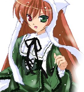 Rating: Safe Score: 0 Tags: 1girl brown_hair dress frills green_dress green_eyes hat heterochromia image long_hair long_sleeves looking_at_viewer oekaki open_mouth red_eyes simple_background solo suiseiseki white_background User: admin
