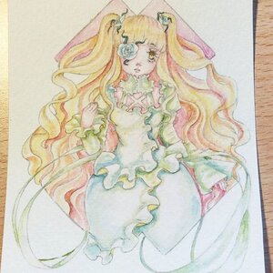 Rating: Safe Score: 0 Tags: 1girl blonde_hair dress flower frills hair_flower hair_ornament image kirakishou long_hair one_eye_closed photo solo traditional_media very_long_hair watercolor_(medium) wavy_hair yellow_eyes User: admin