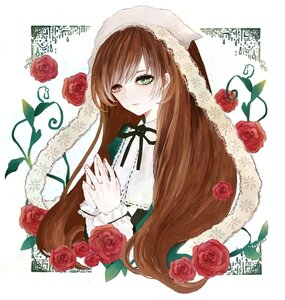 Rating: Safe Score: 0 Tags: 1girl brown_hair flower green_eyes heterochromia image long_hair pink_flower pink_rose purple_rose red_eyes red_flower red_rose rose rose_petals solo suiseiseki thorns vines User: admin