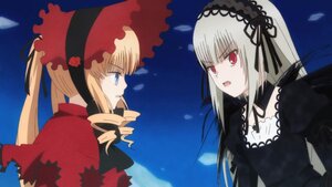 Rating: Safe Score: 0 Tags: 2girls blonde_hair blue_eyes bonnet dress drill_hair flower hairband image lolita_hairband long_hair long_sleeves looking_at_another multiple_girls pair red_eyes rose shinku silver_hair suigintou twintails User: admin