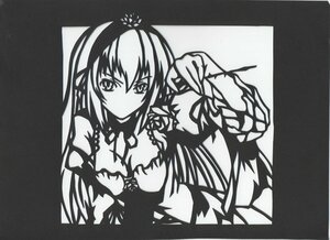 Rating: Safe Score: 0 Tags: 1girl bare_shoulders breasts cleavage dress elbow_gloves flower gloves greyscale hairband image long_hair looking_at_viewer medium_breasts monochrome rose simple_background solo suigintou traditional_media upper_body User: admin