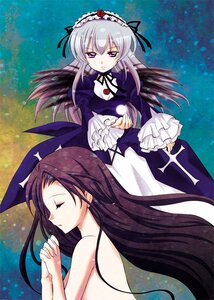 Rating: Safe Score: 0 Tags: 2girls bad_id bad_pixiv_id black_hair black_wings bow brown_hair choker closed_eyes dress flower frills grey_hair hairband hands_clasped hatori_kumi image kakizaki_megu long_hair long_sleeves meimei multiple_girls own_hands_together purple_eyes red_flower red_rose ribbon rose rozen_maiden silver_hair solo suigintou wings User: admin