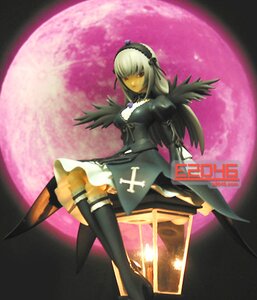 Rating: Safe Score: 0 Tags: 1girl black_wings boots detached_collar doll dress flower frills full_body full_moon hairband lolita_hairband long_sleeves looking_at_viewer moon night puffy_sleeves red_moon rose silver_hair sky solo standing suigintou weapon wings User: admin
