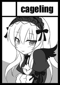 Rating: Safe Score: 0 Tags: 1girl black_border blush border circle_cut closed_mouth dress frills greyscale hairband image letterboxed long_hair long_sleeves looking_at_viewer monochrome puffy_sleeves ribbon simple_background solo suigintou upper_body white_background wings User: admin