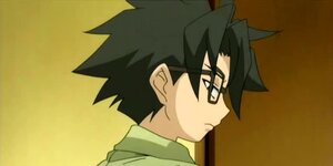 Rating: Safe Score: 0 Tags: 1boy black_eyes black_hair close-up closed_mouth expressionless face from_side glasses human profile sakurada_jun screenshot simple_background solo spiked_hair upper_body User: admin