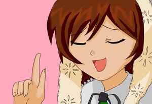Rating: Safe Score: 0 Tags: 1girl :d ^_^ auto_tagged blush_stickers brown_hair closed_eyes image open_mouth pink_background simple_background smile solo suiseiseki v User: admin