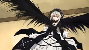 Rating: Safe Score: 0 Tags: 1girl bangs black_dress black_ribbon black_wings cross-laced_clothes dress flower frills hairband image juliet_sleeves long_hair long_sleeves looking_at_viewer puffy_sleeves ribbon rose silver_hair solo suigintou very_long_hair wings User: admin