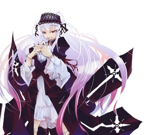 Rating: Safe Score: 0 Tags: 1girl black_wings commentary_request doll doll_joints dress flower frilled_sleeves frills gothic gothic_lolita hairband image joints lolita_fashion long_hair long_sleeves looking_at_viewer nazo purple_eyes purple_hair red_eyes ribbon rose rozen_maiden silver_hair smile solo suigintou very_long_hair white_background wings User: admin