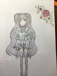 Rating: Safe Score: 0 Tags: 1girl boots dress flower frills image kirakishou long_hair pink_hair red_flower red_rose rose solo thigh_boots thighhighs traditional_media very_long_hair watercolor_(medium) yellow_eyes User: admin