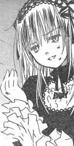 Rating: Safe Score: 0 Tags: 1girl bangs dress frills greyscale hairband image lolita_hairband long_hair long_sleeves looking_at_viewer monochrome simple_background smile solo suigintou upper_body User: admin