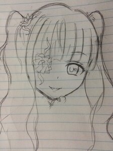Rating: Safe Score: 0 Tags: 1girl close-up image kirakishou looking_at_viewer simple_background sketch smile solo traditional_media white_background User: admin
