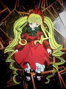 Rating: Safe Score: 0 Tags: 1girl blonde_hair blue_eyes bow bowtie dress full_body green_bow image long_hair long_sleeves looking_at_viewer red_dress rose shinku solo standing twintails very_long_hair User: admin