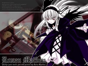 Rating: Safe Score: 0 Tags: 1girl artist_request black_wings colored_skin dress frilled_sleeves frills hairband highres image lolita_hairband long_hair long_sleeves looking_at_viewer pink_eyes red_eyes ribbon rozen_maiden silver_hair solo suigintou very_long_hair white_skin wings User: admin