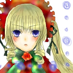 Rating: Safe Score: 0 Tags: 1girl blonde_hair blue_eyes blush bonnet bow bowtie christmas flower green_bow image long_hair looking_at_viewer rose shinku simple_background solo white_background User: admin