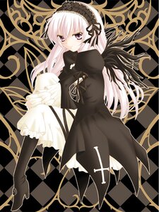 Rating: Safe Score: 0 Tags: 1girl argyle argyle_background argyle_legwear board_game boots chair checkerboard_cookie checkered checkered_background checkered_floor checkered_kimono checkered_skirt chess_piece diamond_(shape) dress floor hairband image lolita_fashion lolita_hairband long_hair on_floor perspective pink_eyes reflection sitting solo suigintou tile_floor tile_wall tiles vanishing_point white_hair wings User: admin