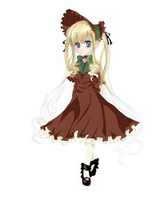 Rating: Safe Score: 0 Tags: 1girl blonde_hair blue_eyes blush bow bowtie dress full_body green_bow image long_hair long_sleeves looking_at_viewer red_dress shinku shoes sidelocks simple_background solo standing striped twintails very_long_hair white_background User: admin