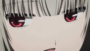 Rating: Safe Score: 3 Tags: 1girl bangs blush close-up image lips looking_at_viewer red_eyes simple_background solo suigintou User: admin