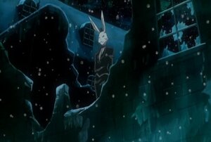 Rating: Safe Score: 0 Tags: 1girl animal_ears image laplace_no_ma night outdoors screenshot snow snowing solo standing tree winter User: admin