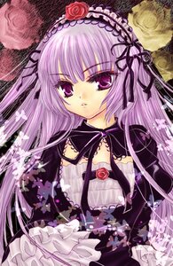 Rating: Safe Score: 0 Tags: 1girl dress flower frills gothic_lolita hairband image lolita_fashion lolita_hairband long_hair moon purple_eyes red_flower rose solo suigintou very_long_hair User: admin