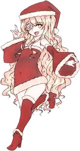 Rating: Safe Score: 0 Tags: 1girl blonde_hair hat image kirakishou long_hair open_mouth santa_costume santa_hat solo strapless striped very_long_hair wavy_hair yellow_eyes User: admin