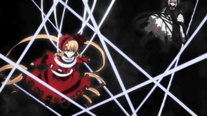 Rating: Safe Score: 0 Tags: 1girl blonde_hair dress frills image long_sleeves pair red_dress shinku suigintou weapon User: admin