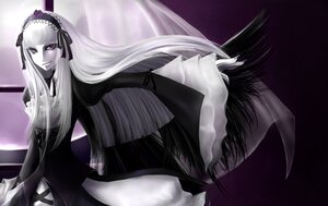 Rating: Safe Score: 0 Tags: 1girl black_dress black_wings dress frills hairband image lolita_hairband long_hair long_sleeves pink_eyes puffy_sleeves solo suigintou very_long_hair white_hair wings User: admin