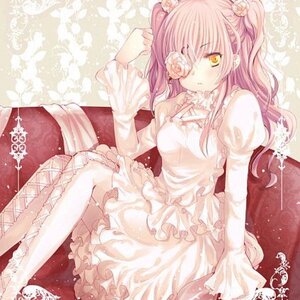 Rating: Safe Score: 0 Tags: 1girl boots cross-laced_footwear dress eyepatch flower frills hair_flower hair_ornament image kirakishou long_hair long_sleeves pink_hair rose sitting solo thighhighs two_side_up yellow_eyes User: admin