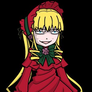 Rating: Safe Score: 0 Tags: 1girl blonde_hair blue_eyes bonnet bow bowtie dress drill_hair flower green_bow image long_hair long_sleeves looking_at_viewer red_dress rose shinku solo transparent_background User: admin