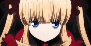 Rating: Safe Score: 0 Tags: 1girl bangs blonde_hair blue_eyes bow close-up face flower hat image long_hair looking_at_viewer rose shinku solo User: admin