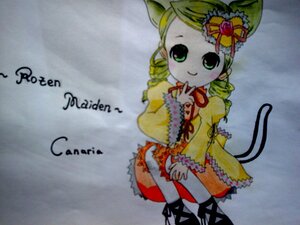 Rating: Safe Score: 0 Tags: 1girl animal_ears blonde_hair cat_ears cat_tail dress drill_hair flower image kanaria long_sleeves ribbon rose solo tail traditional_media twin_drills User: admin