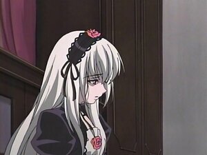 Rating: Safe Score: 0 Tags: 1girl black_ribbon closed_mouth dress expressionless flower frills hairband image juliet_sleeves long_hair long_sleeves puffy_sleeves rose silver_hair solo suigintou upper_body User: admin