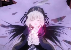 Rating: Safe Score: 0 Tags: 1girl :d black_dress black_ribbon black_wings blurry closed_eyes depth_of_field dress flower frills hairband image long_hair long_sleeves open_mouth outdoors rose silver_hair smile solo suigintou very_long_hair wings User: admin