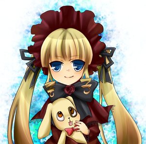 Rating: Safe Score: 0 Tags: 1girl auto_tagged bangs blonde_hair blue_eyes bonnet bow dress flower image long_hair long_sleeves looking_at_viewer rose shinku smile solo tongue tongue_out twintails very_long_hair User: admin
