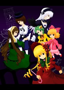 Rating: Safe Score: 0 Tags: 6+girls blonde_hair blue_eyes bonnet bow brown_hair dress frills green_dress green_hair hat hina_ichigo image kanaria long_sleeves multiple multiple_girls pink_bow shinku short_hair siblings sisters souseiseki suigintou suiseiseki tagme top_hat twins very_long_hair wings User: admin