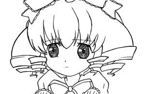 Rating: Safe Score: 0 Tags: 1girl bangs blush closed_mouth dress drill_hair eyebrows_visible_through_hair greyscale hair_ornament hinaichigo image looking_at_viewer monochrome puffy_short_sleeves simple_background solo white_background User: admin
