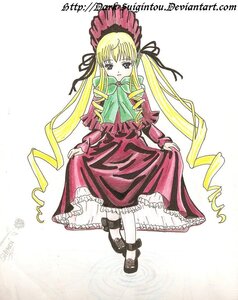 Rating: Safe Score: 0 Tags: 1girl blonde_hair blue_eyes bonnet bow bowtie dress drill_hair full_body image long_hair long_sleeves looking_at_viewer red_dress shinku shoes sidelocks simple_background solo standing twin_drills twintails very_long_hair white_background white_legwear User: admin