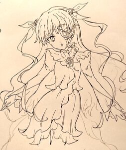 Rating: Safe Score: 0 Tags: 1girl barasuishou blush dress flower frills hair_ornament hair_ribbon image long_hair long_sleeves looking_at_viewer monochrome open_mouth ribbon rose solo traditional_media very_long_hair wide_sleeves User: admin