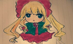 Rating: Safe Score: 0 Tags: 1girl auto_tagged blonde_hair blue_eyes bow bowtie capelet dress flower image long_hair looking_at_viewer pink_rose red_flower red_rose rose shinku solo very_long_hair User: admin