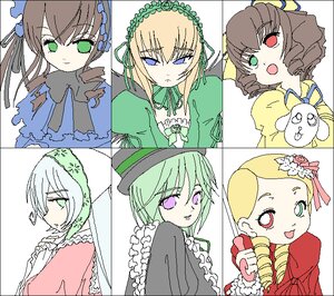 Rating: Safe Score: 0 Tags: :d blonde_hair blue_eyes bow brown_hair dress drill_hair flower frills green_eyes green_hair hairband heterochromia hina_ichigo image kanaria long_hair long_sleeves multiple multiple_girls open_mouth red_eyes ringlets shinku smile souseiseki suigintou suiseiseki tagme twin_drills User: admin