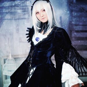 Rating: Safe Score: 0 Tags: 1girl 3d black_dress blurry blurry_background closed_mouth dress flower gothic_lolita hairband lolita_fashion long_sleeves looking_at_viewer red_eyes snow snowing solo suigintou white_hair User: admin