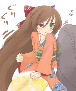 Rating: Safe Score: 0 Tags: 1boy 1girl blush brown_hair carrying floral_print flying_sweatdrops heterochromia image japanese_clothes kimono long_hair long_sleeves obi princess_carry red_eyes solo solo_focus suiseiseki sweatdrop very_long_hair User: admin