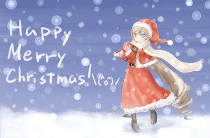 Rating: Safe Score: 0 Tags: 1girl blue_eyes boots christmas hat heterochromia image long_hair merry_christmas pantyhose snow solo suiseiseki very_long_hair User: admin