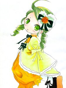 Rating: Safe Score: 0 Tags: 1girl ahoge auto_tagged dress drill_hair flower full_body green_eyes green_hair hair_ornament image kanaria long_sleeves looking_at_viewer pantyhose ribbon rose simple_background solo standing twin_drills white_background yellow_dress User: admin