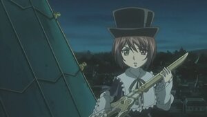 Rating: Safe Score: 0 Tags: 1girl bangs brown_hair frills hat image instrument long_sleeves military_vehicle music outdoors piano playing_instrument ribbon short_hair solo souseiseki watercraft User: admin