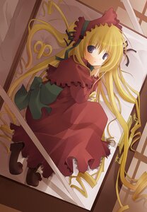 Rating: Safe Score: 0 Tags: 1girl artist_request blonde_hair blue_eyes bow dress full_body image long_hair long_sleeves looking_at_viewer lowres lying photoshop_(medium) red_dress rozen_maiden shinku solo twintails very_long_hair User: admin