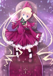 Rating: Safe Score: 0 Tags: 1girl blonde_hair blue_eyes bow bowtie dress full_body image lolita_fashion long_hair long_sleeves looking_at_viewer mary_janes red_dress shinku shoes solo standing twintails umbrella very_long_hair User: admin